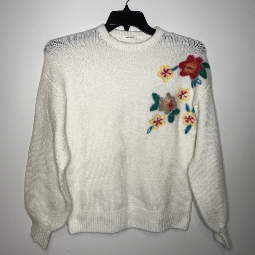 Zara Knit Sweater Fancy Collection Junior Girls Floral 152cm‎